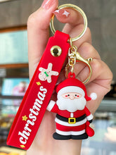 Porte-clés de Noël personnalisé avec le bonhomme de neige du Père Noël, porte-clés de Noël personnalisé, pendentif voiture